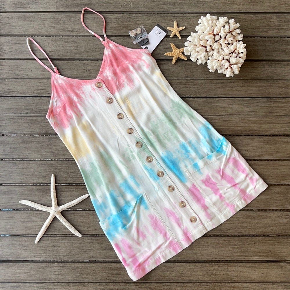 🌴🔆RIP CURL- WIPEOUT TIE DYED DRESS🔆🌴 - Picture 2 of 14
